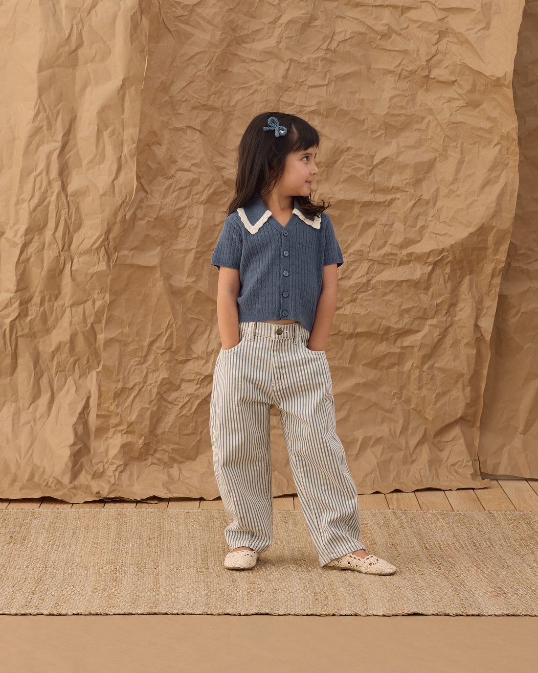 Rylee + Cru Sloane Knit Top - Marine