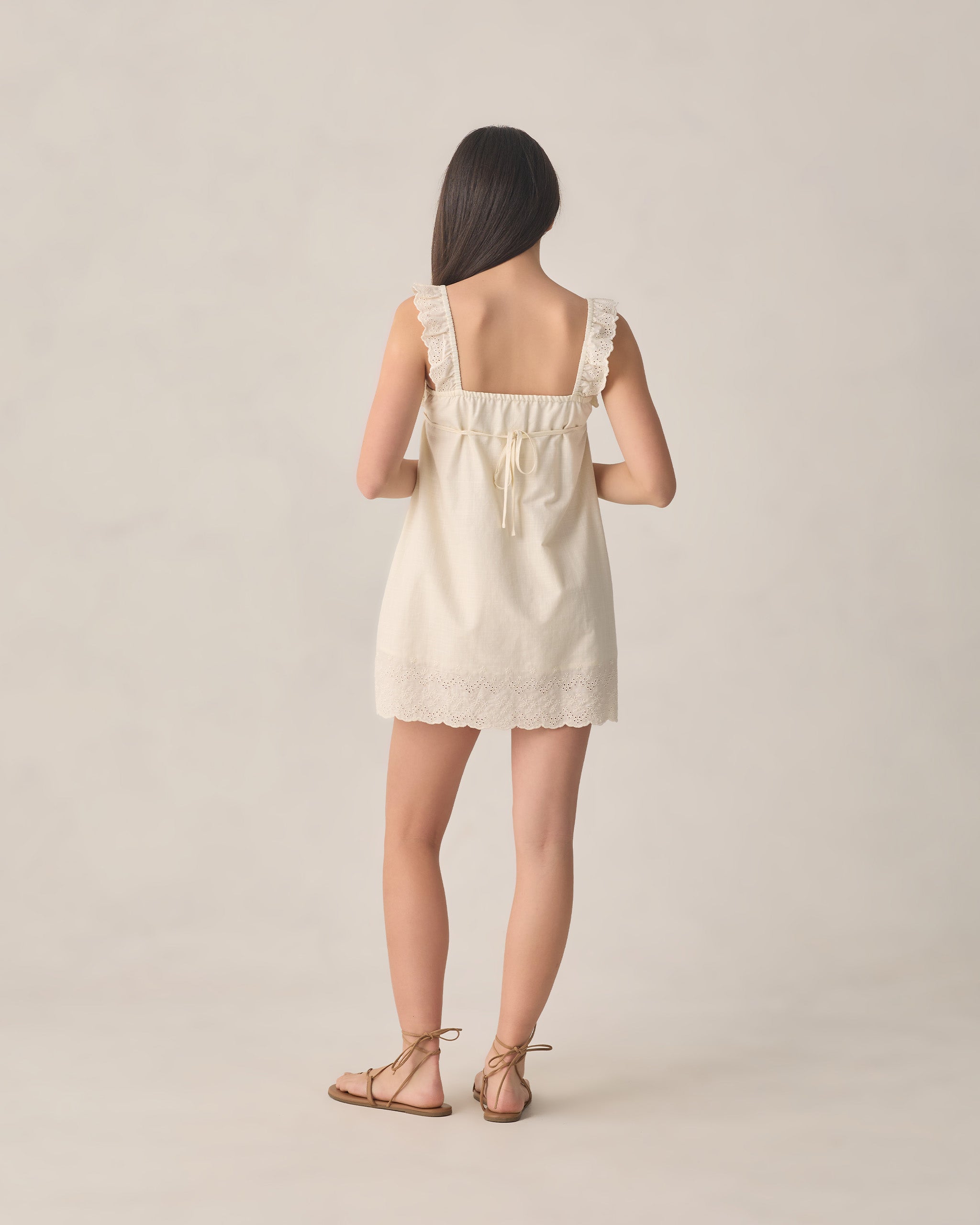 Rylee + Cru Teen Ida Mini Dress - Ivory