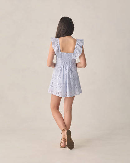 Rylee + Cru Teen Bianca Mini Dress - Periwinkle
