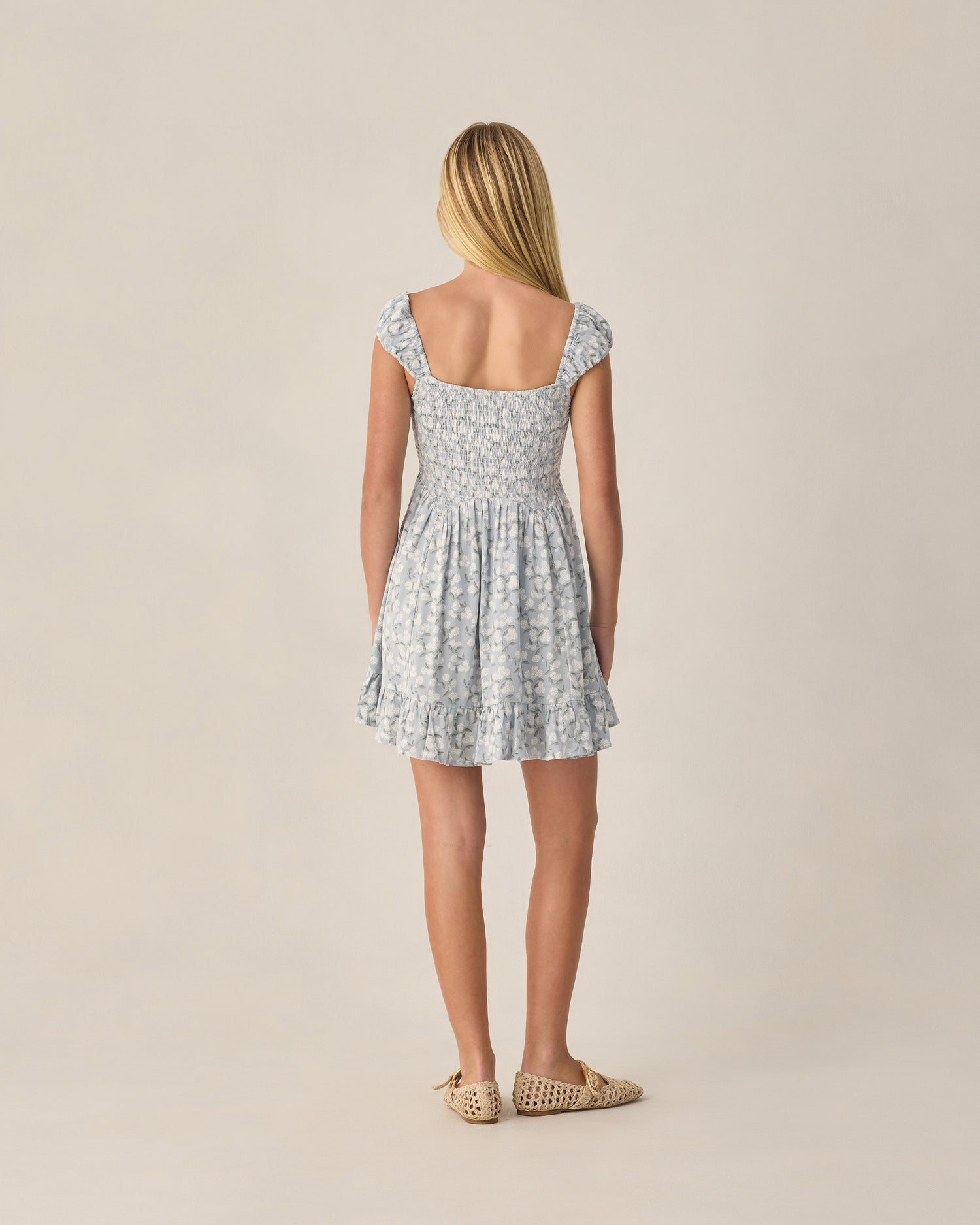 Rylee + Cru Teen Kalina Dress - Hydrangea