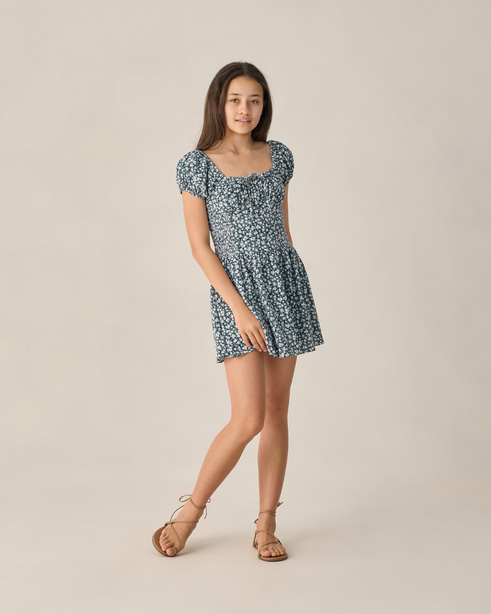 Rylee + Cru Teen Alex Dress - Navy Floral