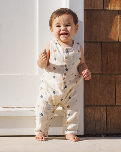 Rylee + Cru Button Jumpsuit - Stars