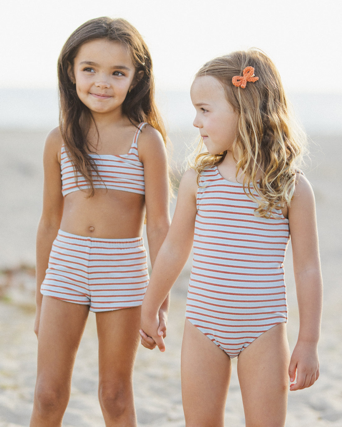 Rylee + Cru Crochet Bow Clips - Poppy