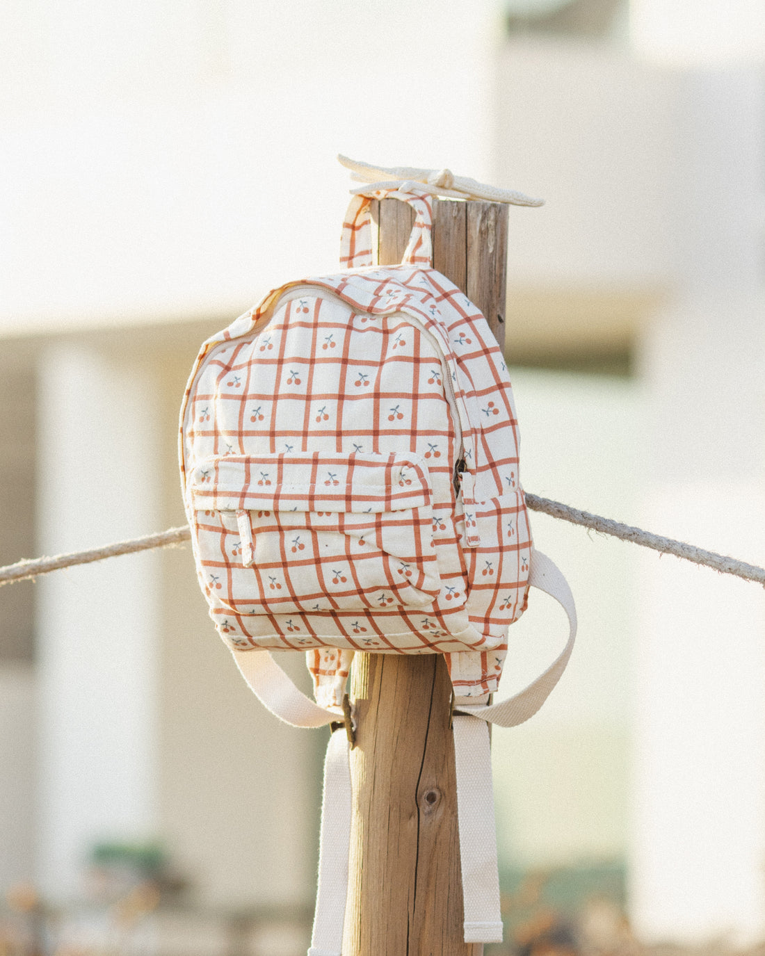 Rylee + Cru Mini Backpack - Cherry Check