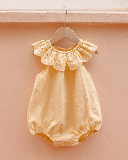 Rylee + Cru Myla Romper - Lemon