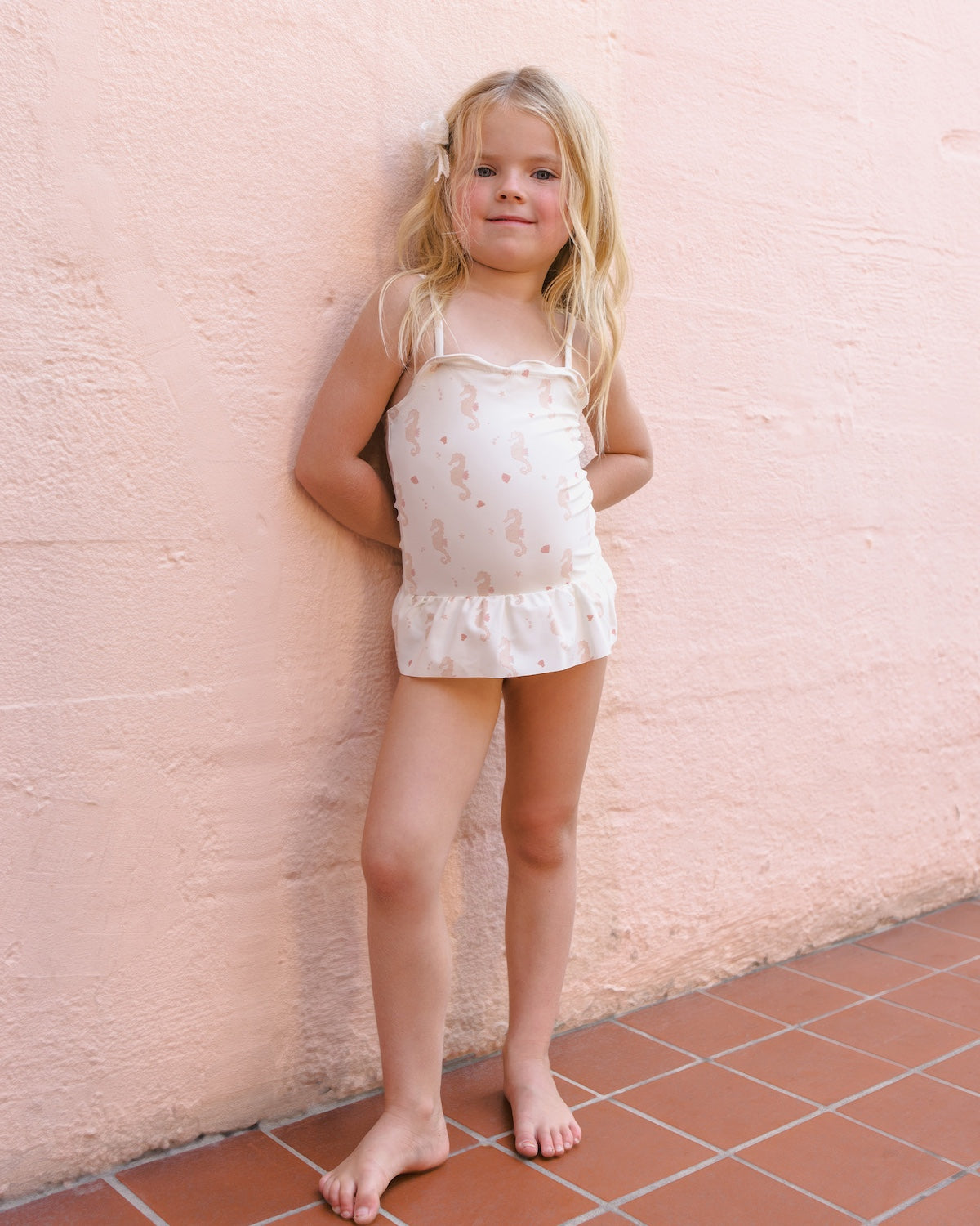 Rylee + Cru Tori Skirted One Piece - Seahorses
