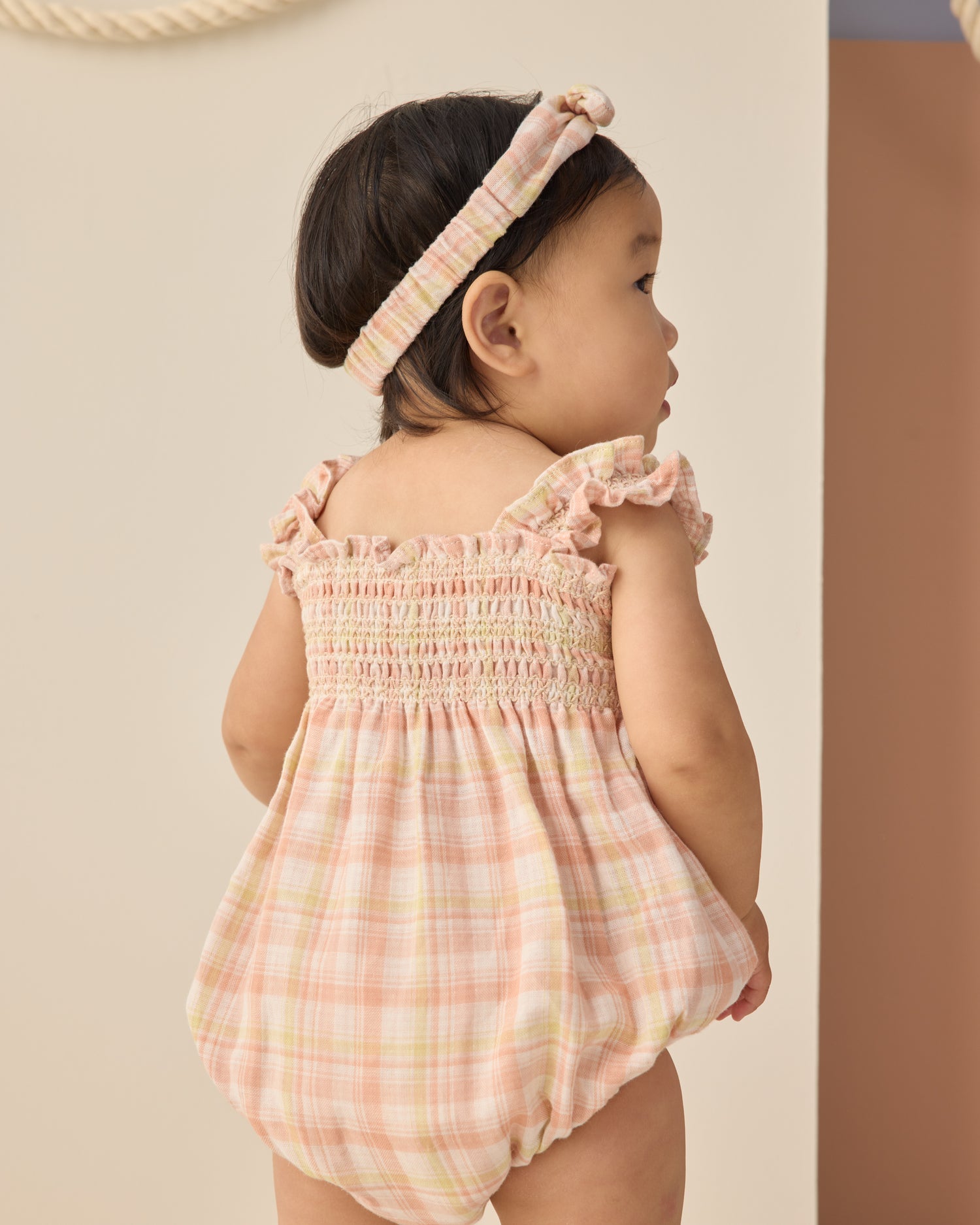 Rylee + Cru Baby Bow Headband - Summer Plaid