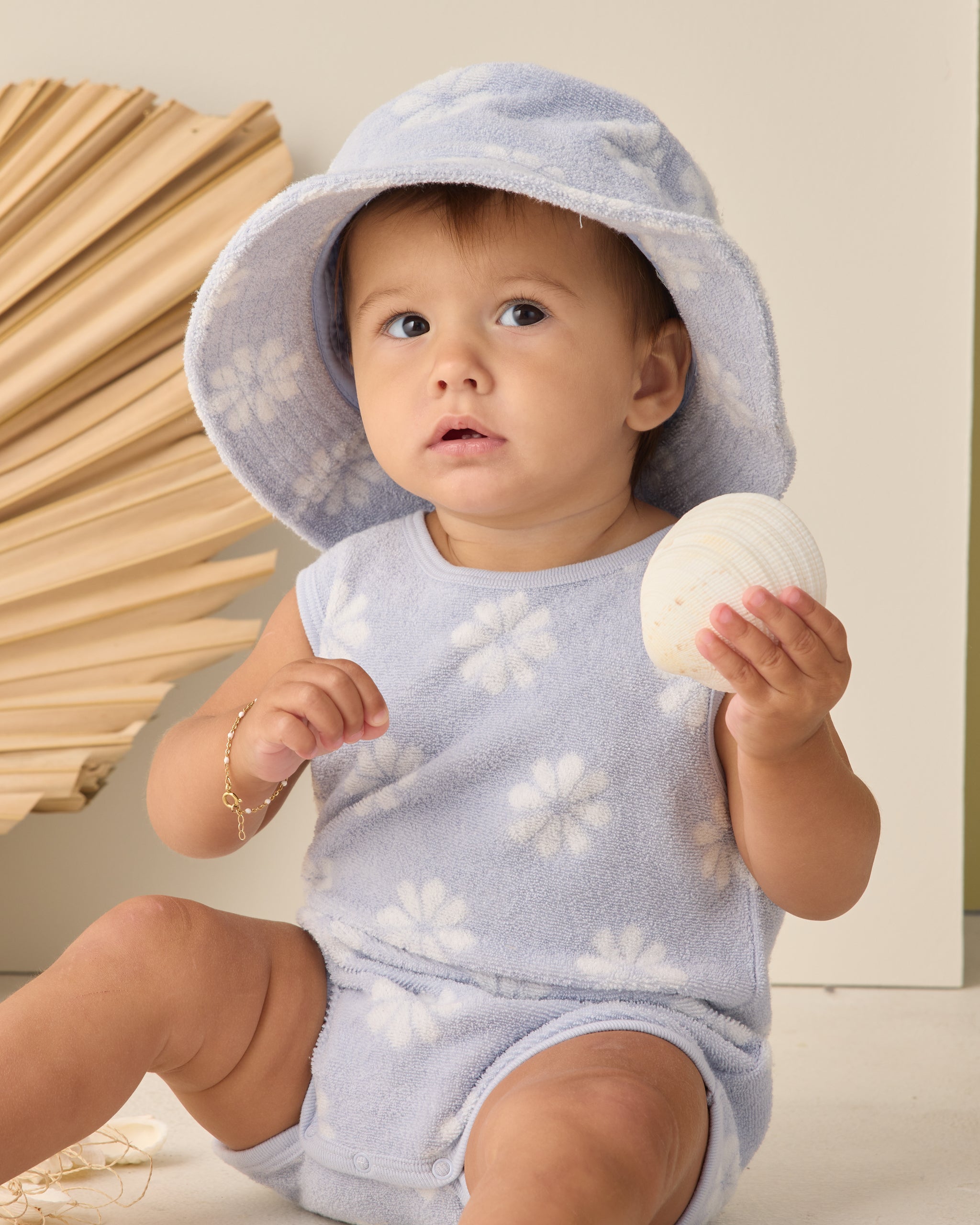 Rylee + Cru Bucket Hat - Periwinkle Daisy