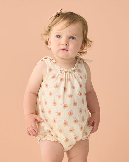 Rylee + Cru Shoulder Tie Bubble - Peaches