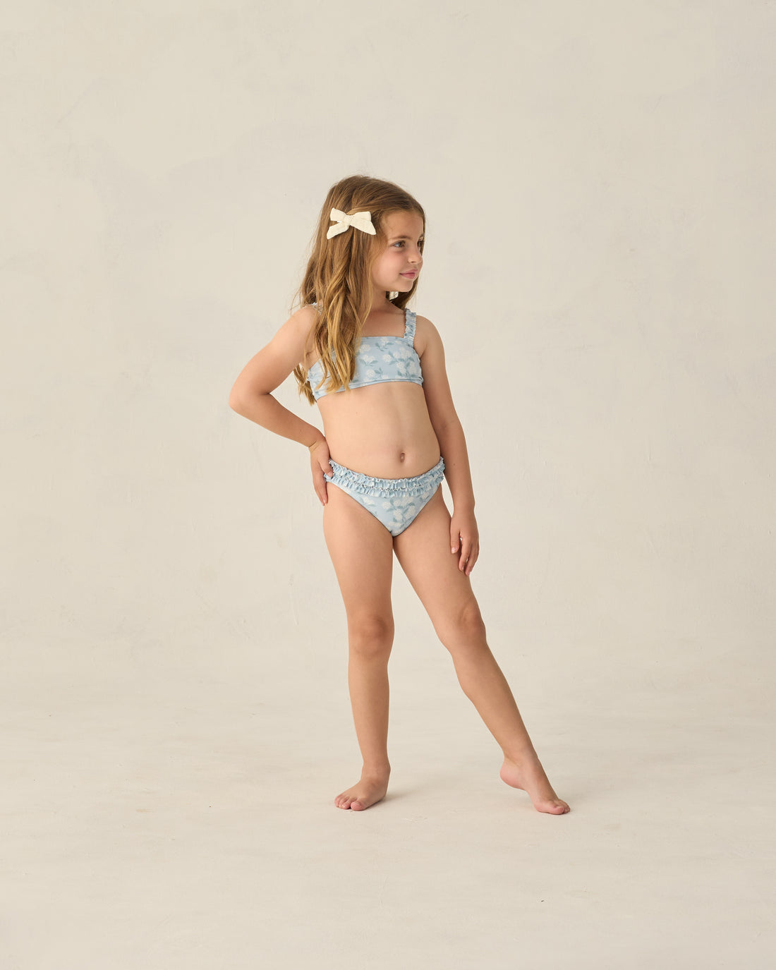 Rylee + Cru Rouched Bikini - Hydrangea