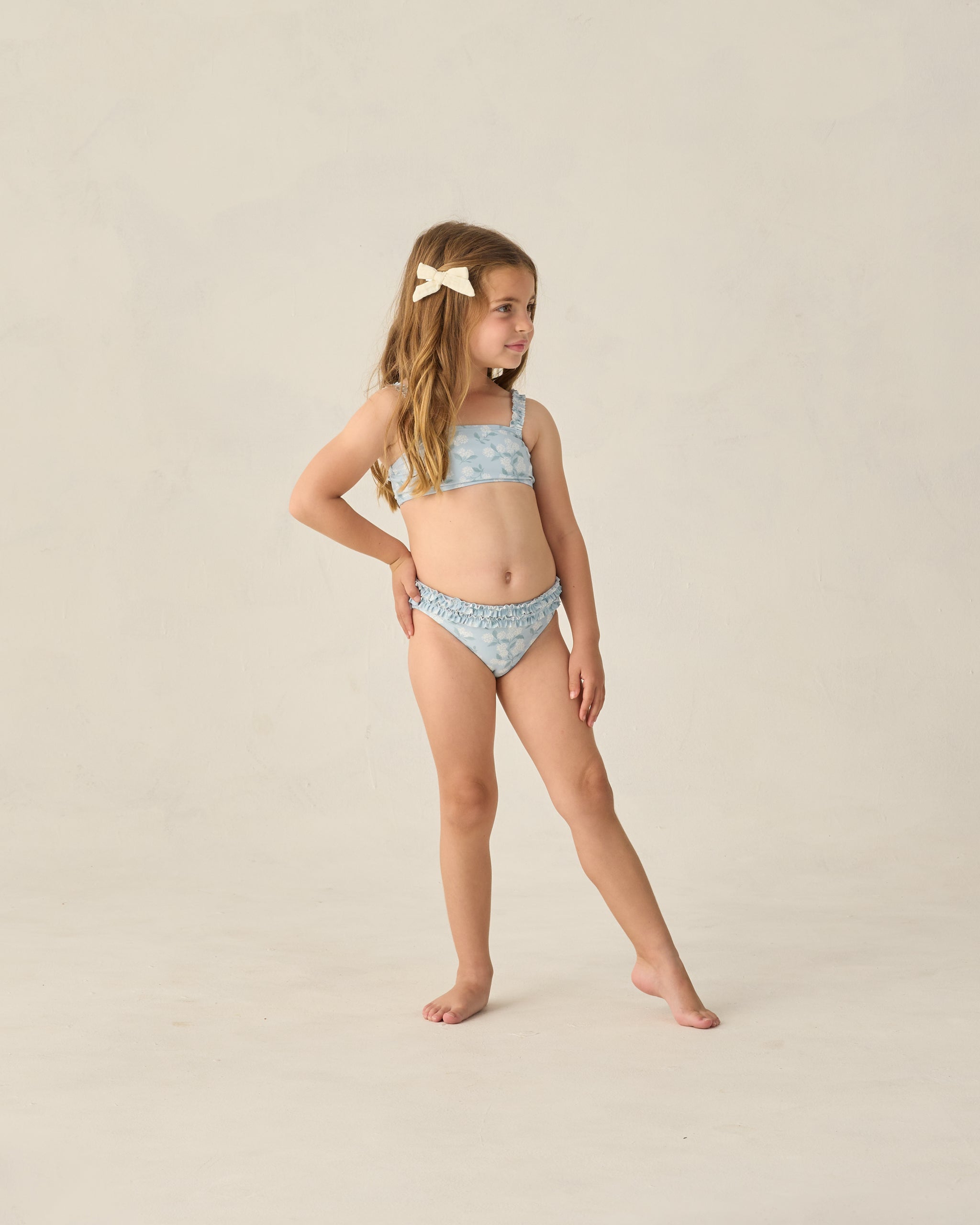 Rylee + Cru Rouched Bikini - Hydrangea