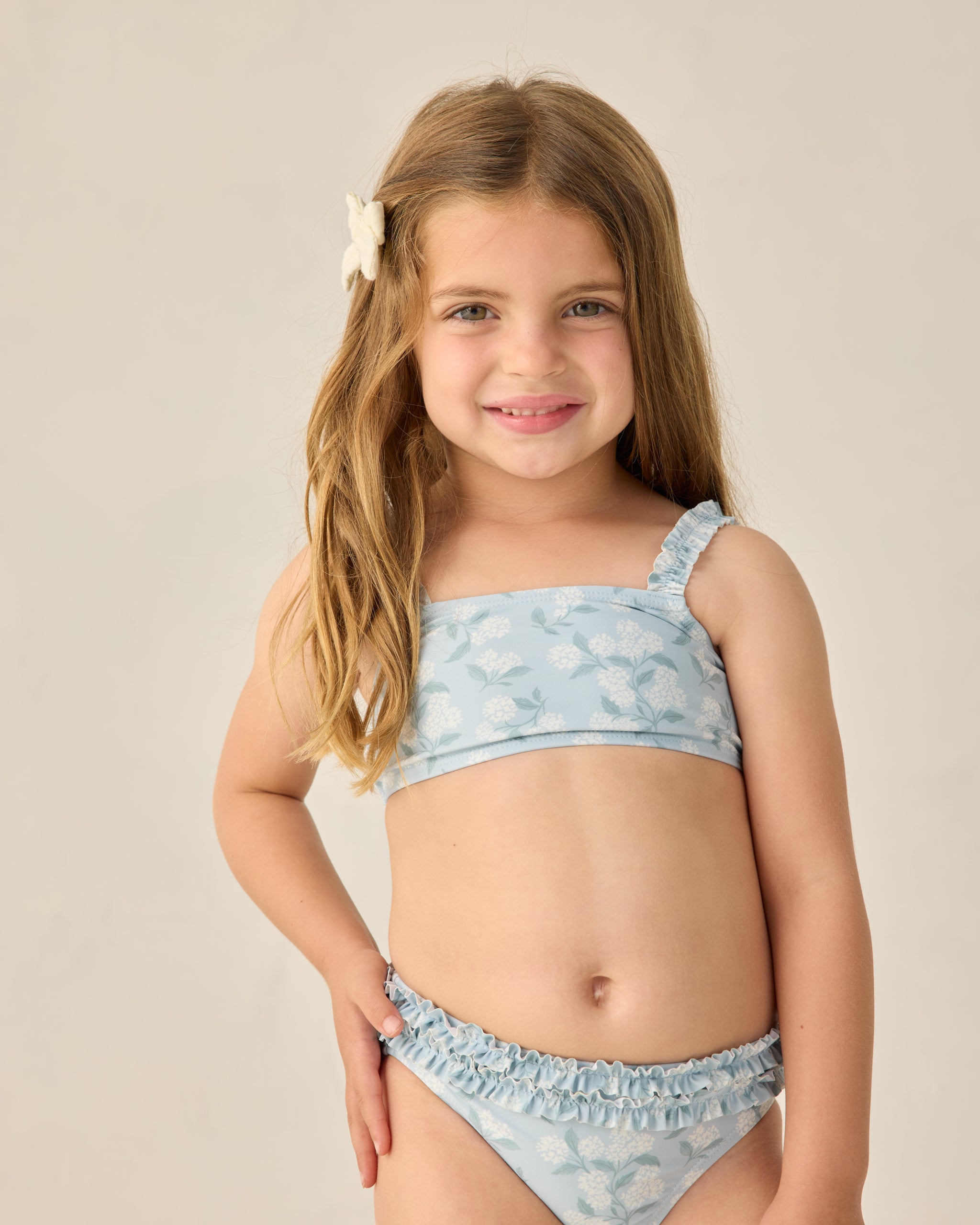 Rylee + Cru Rouched Bikini - Hydrangea