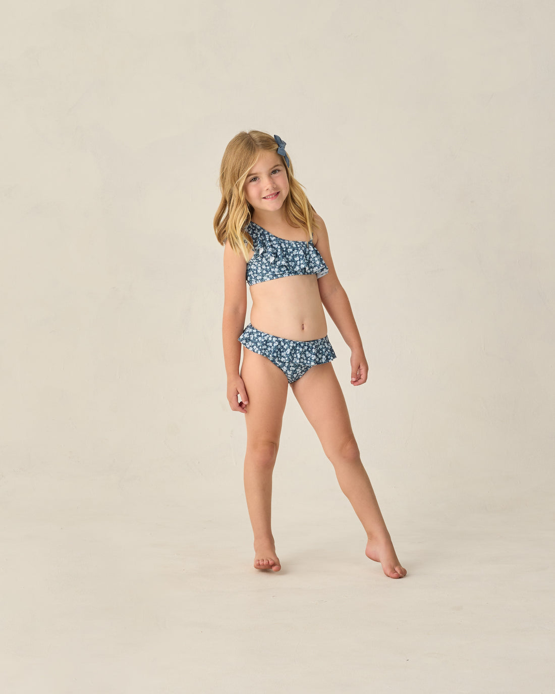 Rylee + Cru Skirted Bikini - Navy Floral