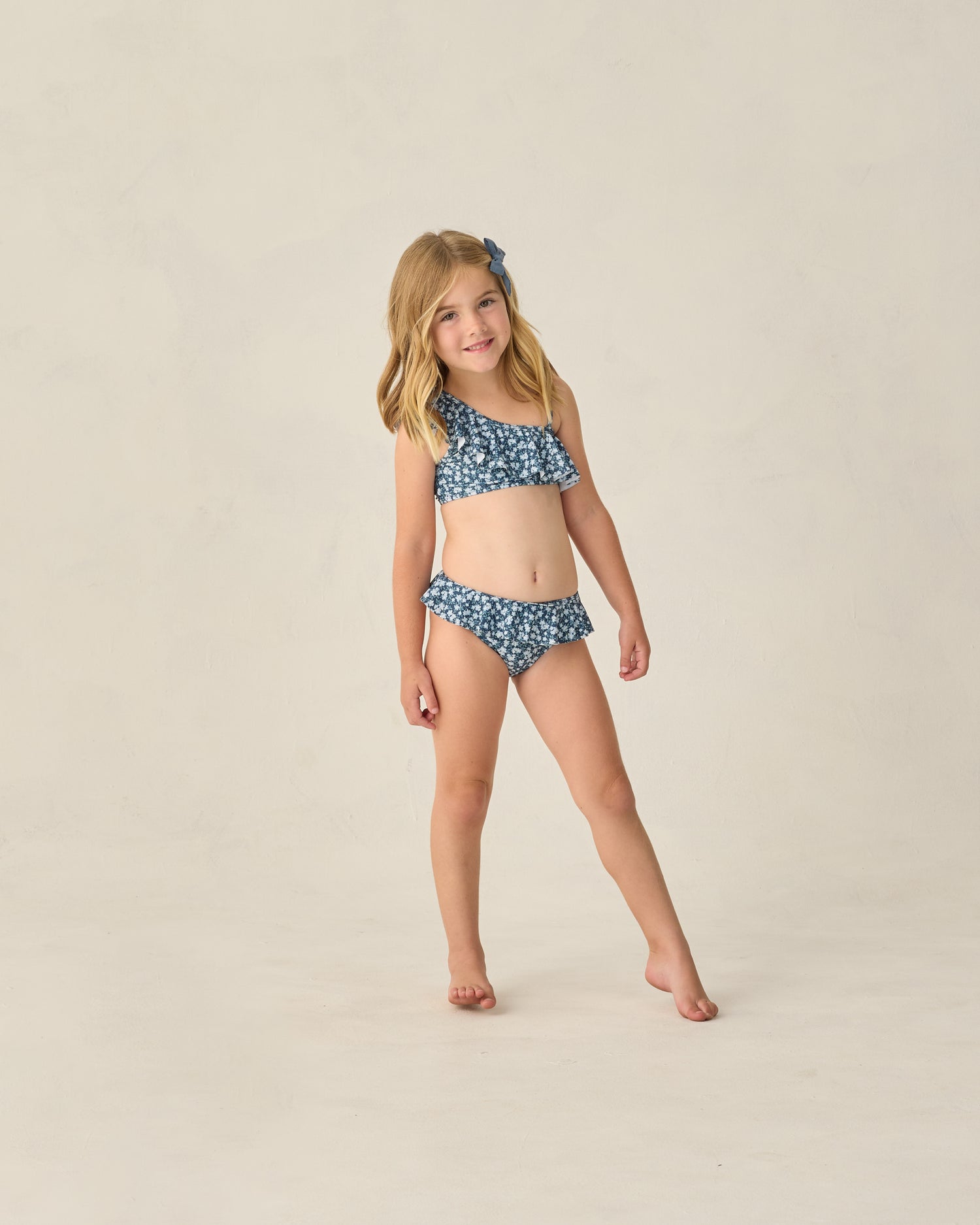Rylee + Cru Skirted Bikini - Navy Floral