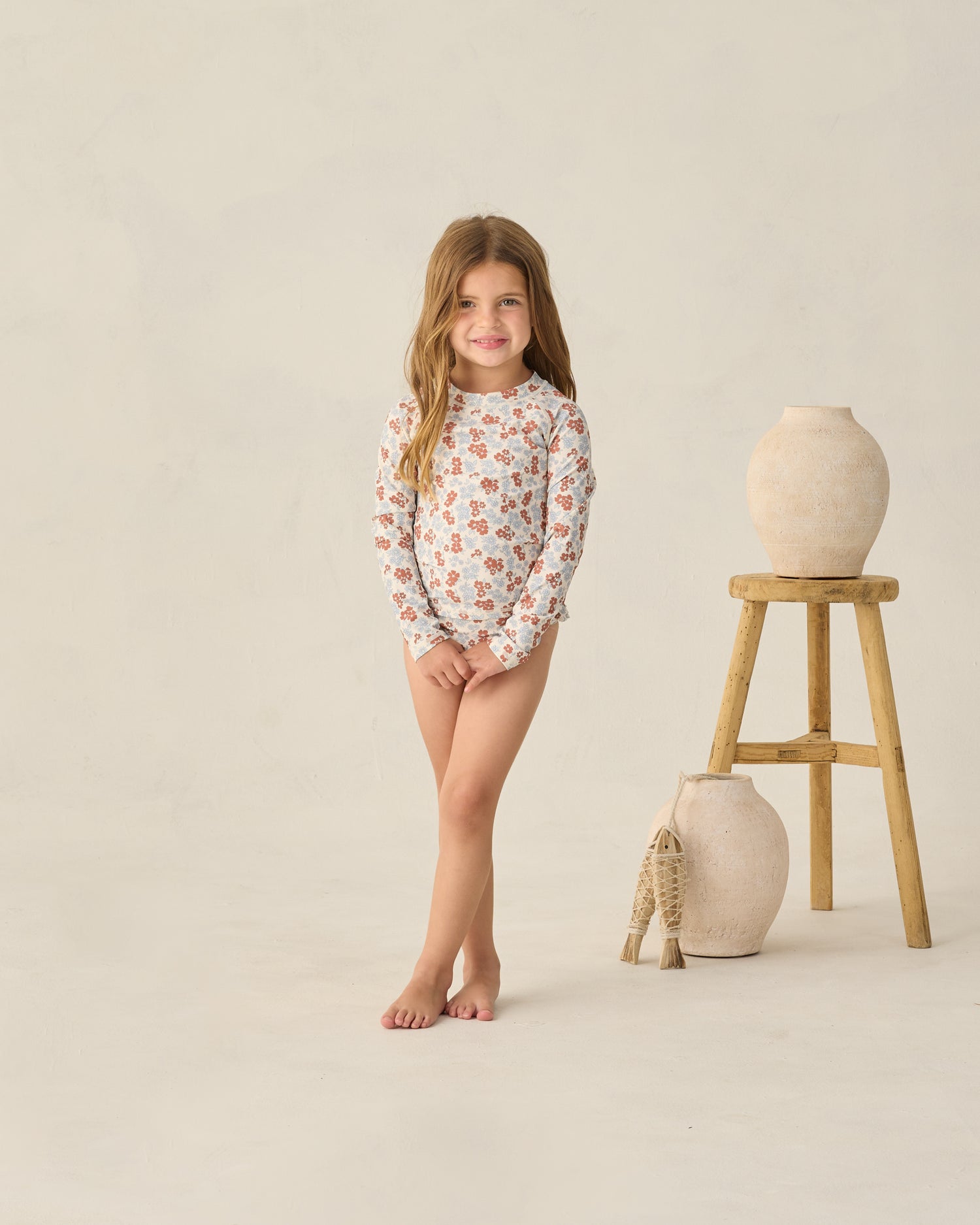 Rylee + Cru Maryn Rashguard Set - Americana Floral
