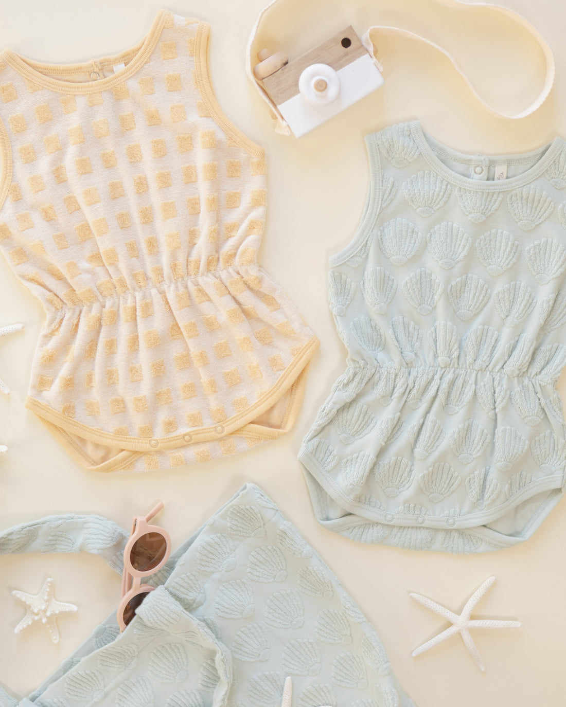 Rylee + Cru Cinch Playsuit - Seashells