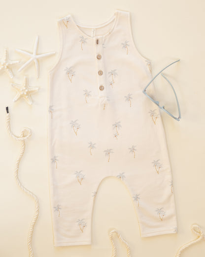 Rylee + Cru Terry Jumpsuit - Palms