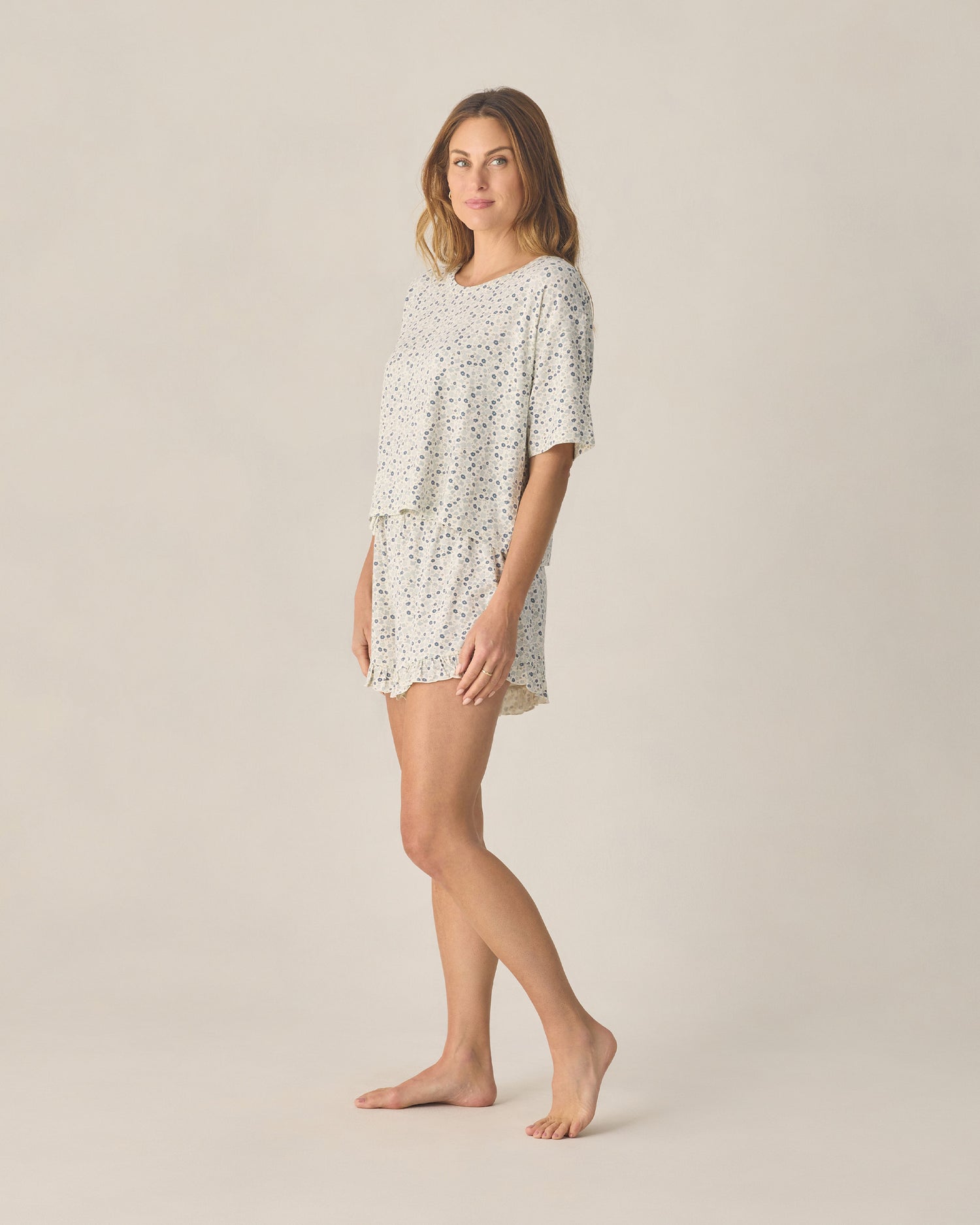 Rylee + Cru Women Mosie Set - Blue Ditsy