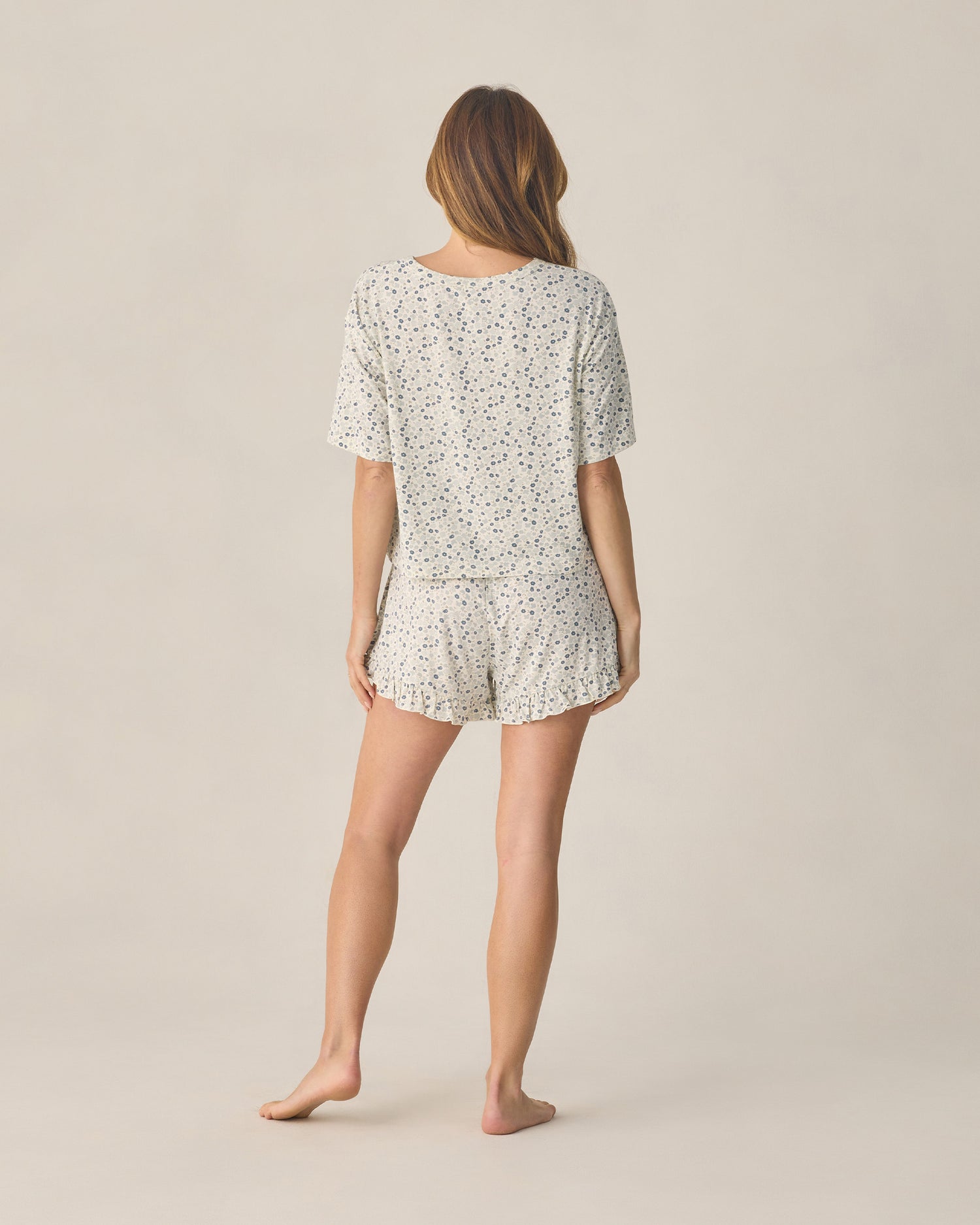 Rylee + Cru Women Mosie Set - Blue Ditsy