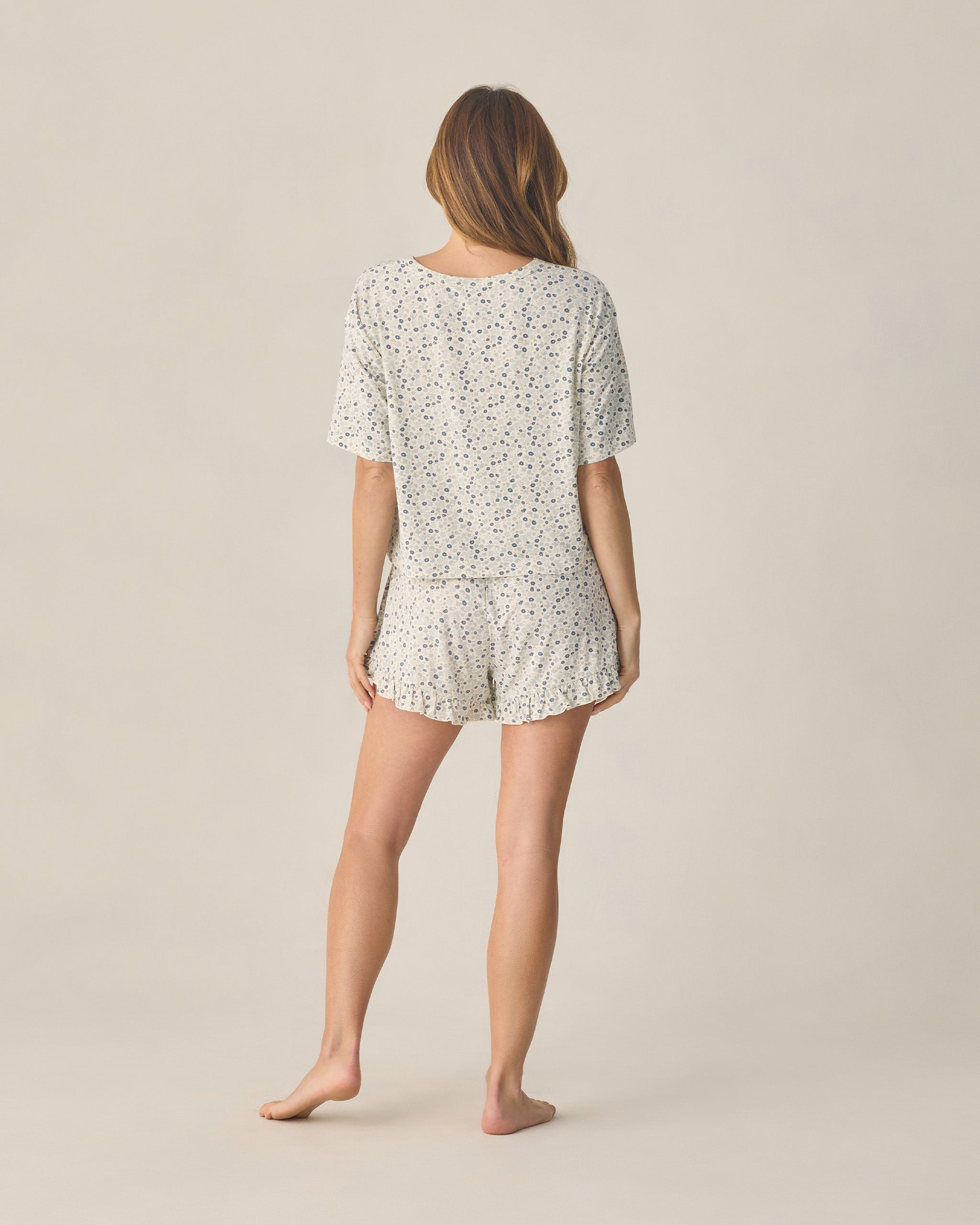 Rylee + Cru Women Mosie Set - Blue Ditsy