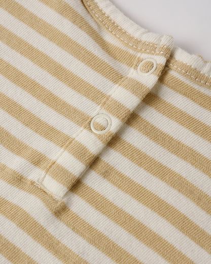 Rylee + Cru Bubble Onesie - Butterscotch Stripe
