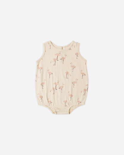 Rylee + Cru Bubble Onesie - Flamingo