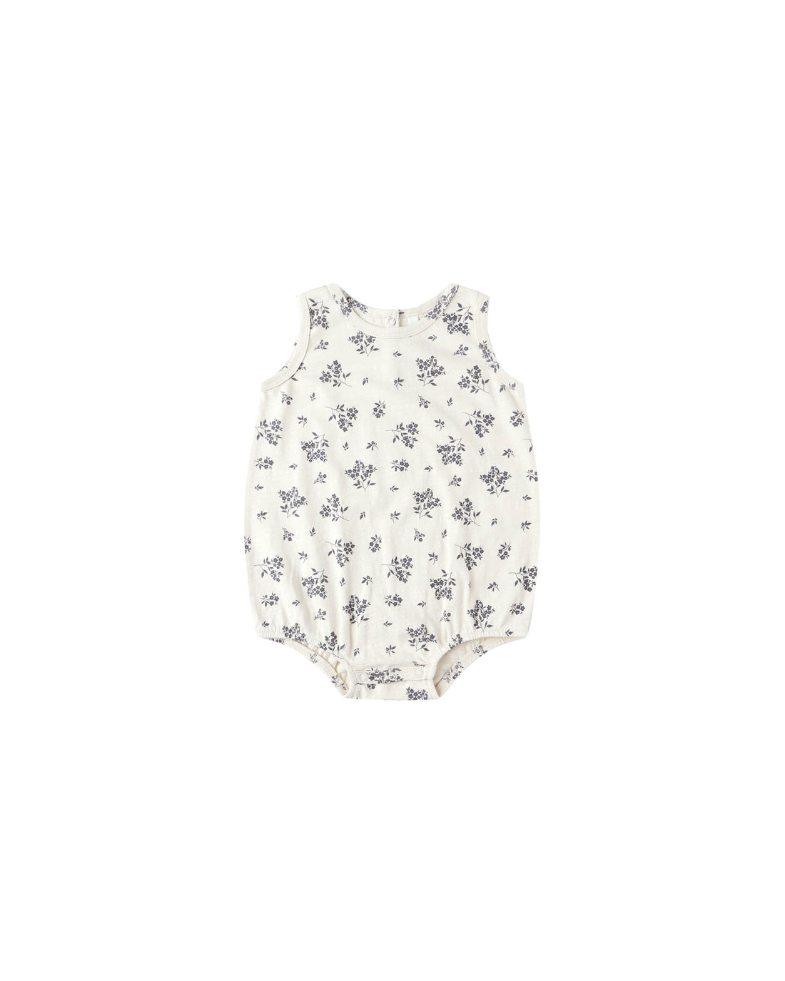 Rylee + Cru Bubble Onesie - Blue Floral