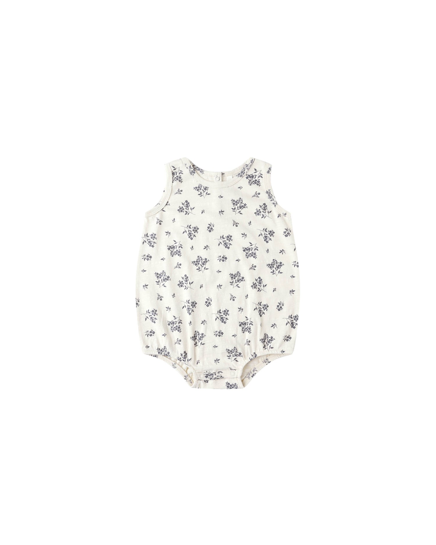Rylee + Cru Bubble Onesie - Blue Floral