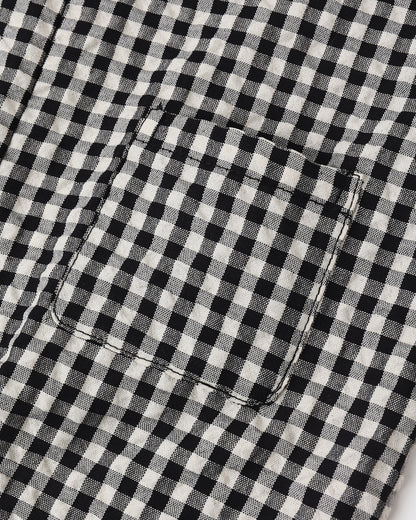 Rylee + Cru Button Jumpsuit - Black Check