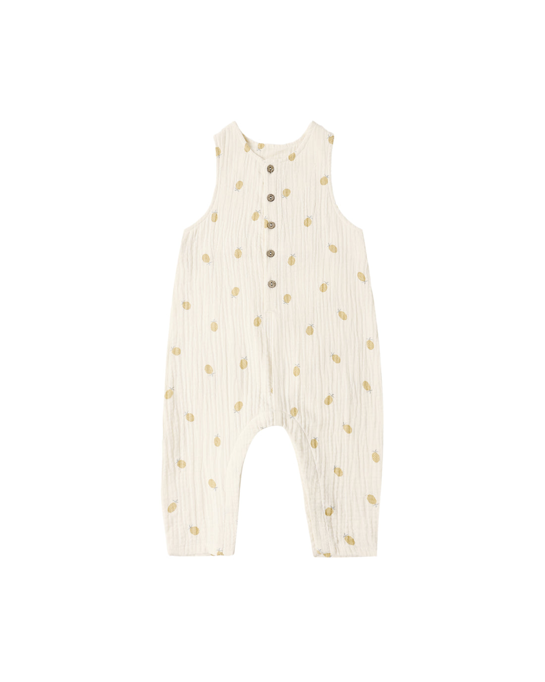 Rylee + Cru Button Jumpsuit - Pineapple