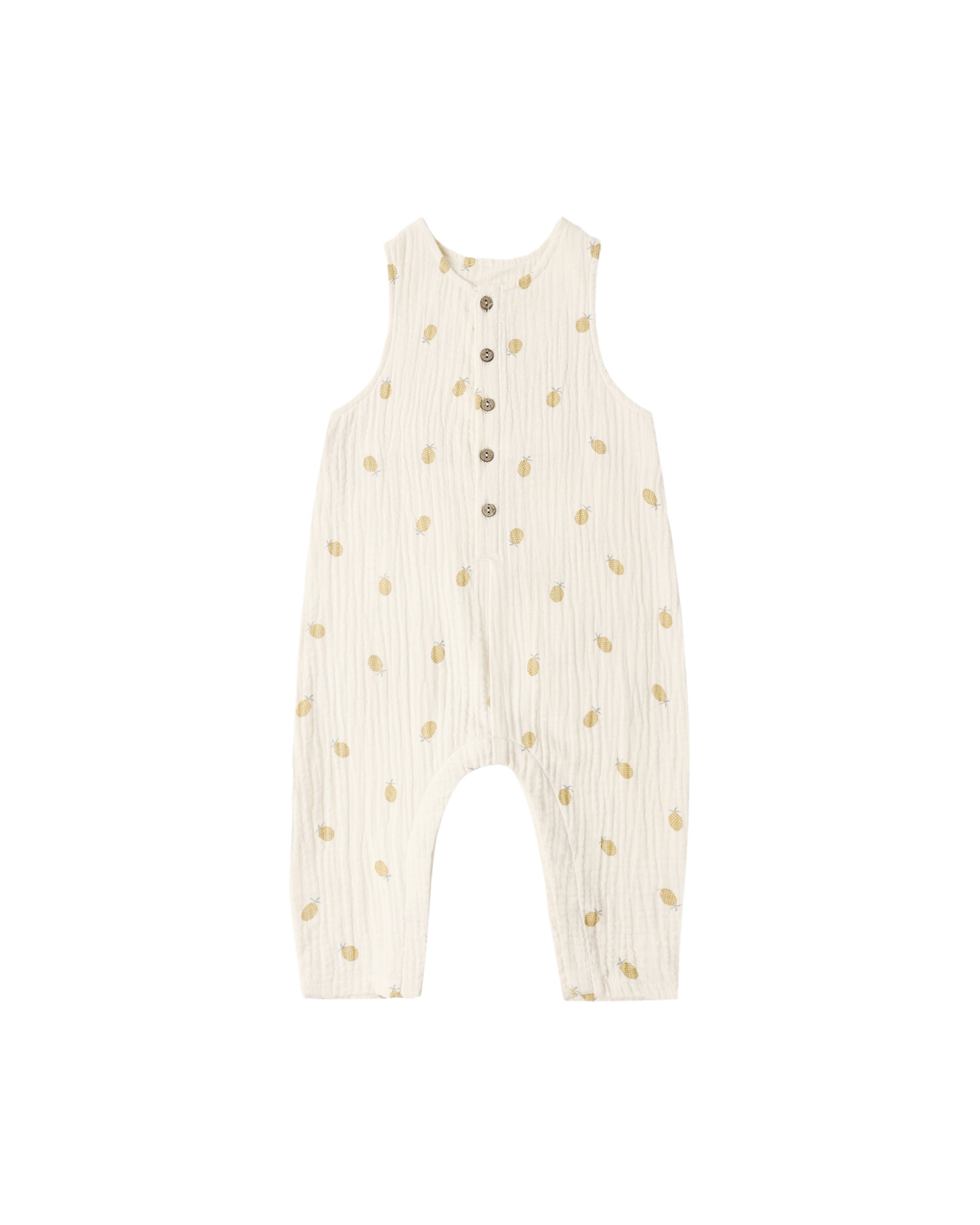 Rylee + Cru Button Jumpsuit - Pineapple