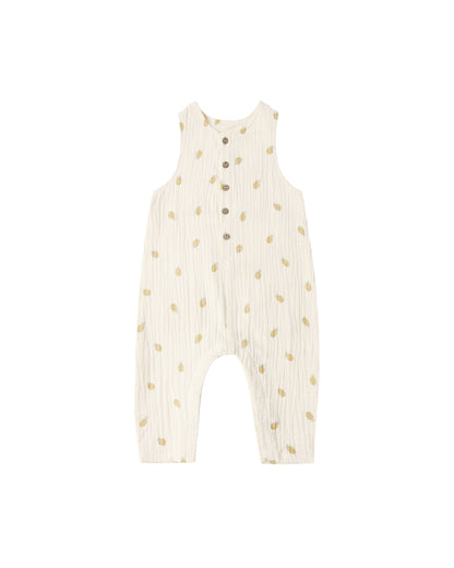 Rylee + Cru Button Jumpsuit - Pineapple