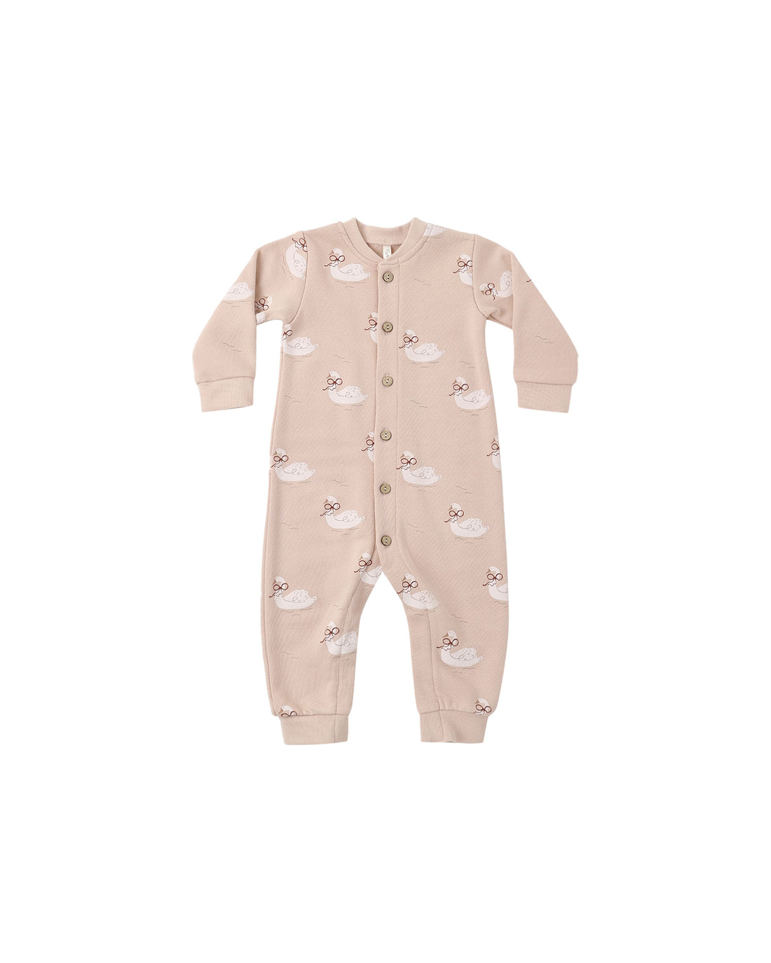 Rylee + Cru Button Down Jumpsuit - Swans