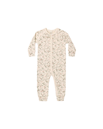 Rylee + Cru Organic Long John Pajamas - Holly Fleur