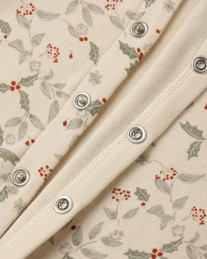 Rylee + Cru Organic Long John Pajamas - Holly Fleur