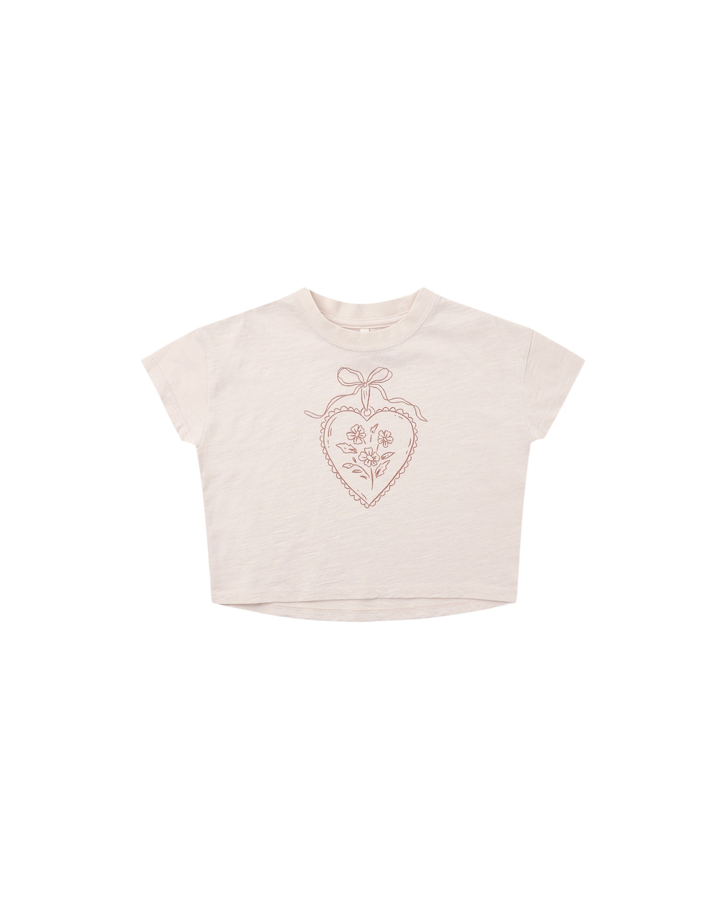 Rylee + Cru Boxy Tee - Heart Locket