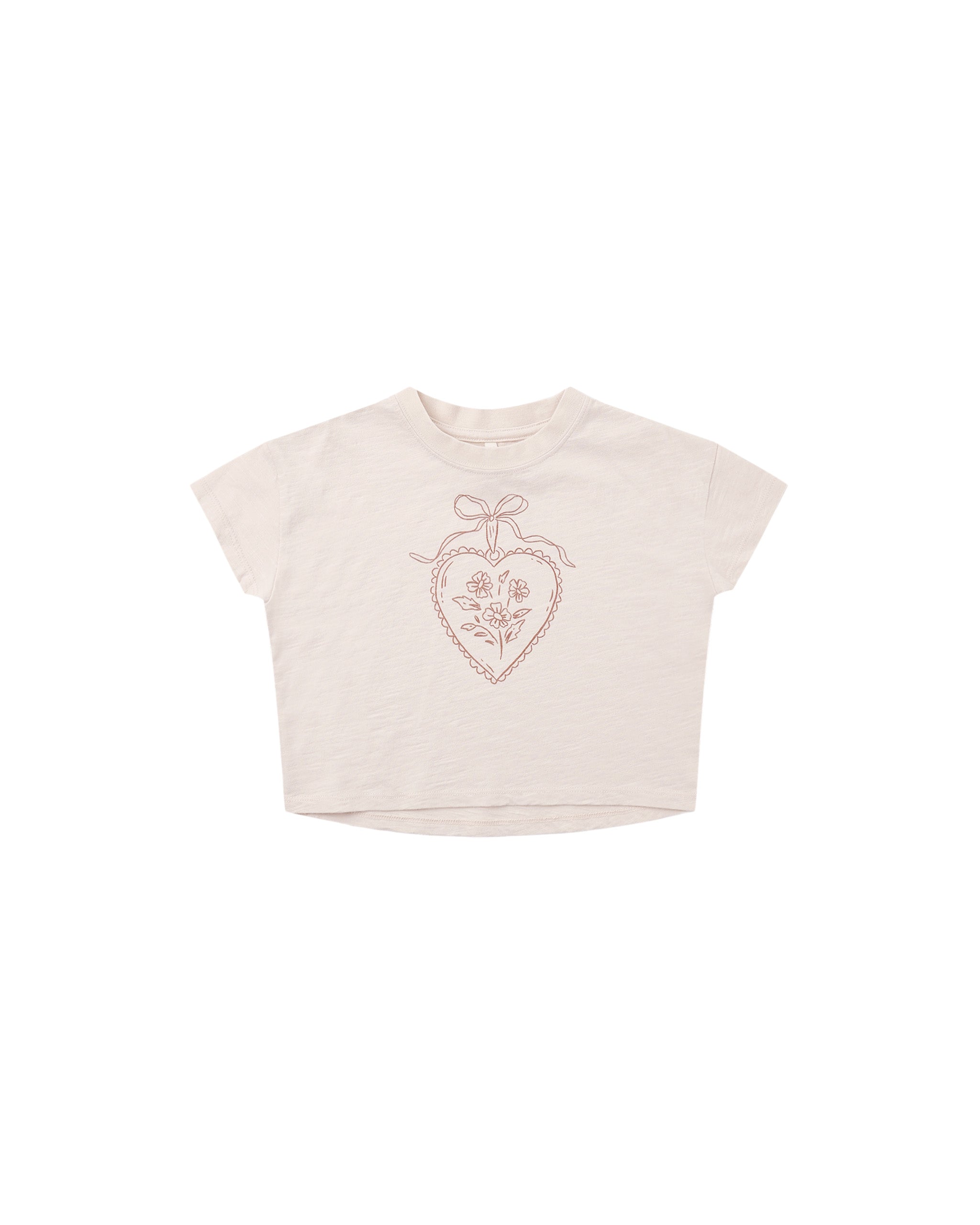 Rylee + Cru Boxy Tee - Heart Locket