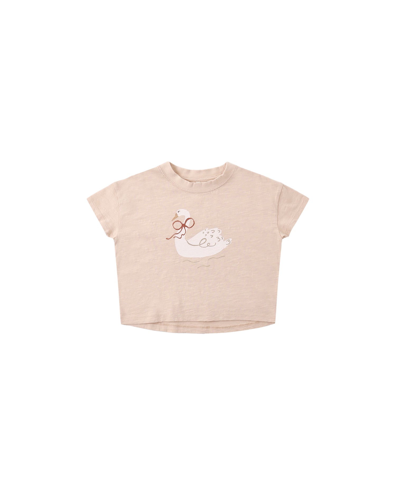 Rylee + Cru Boxy Tee - Swan