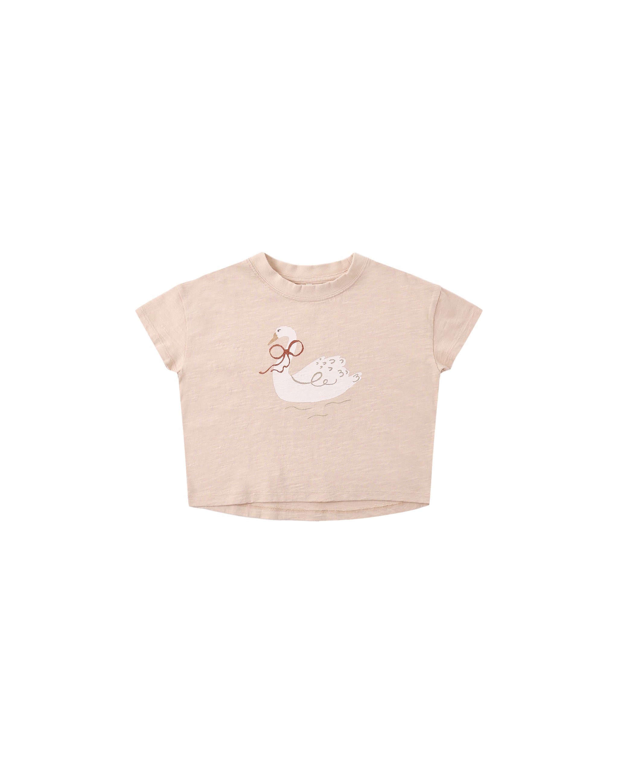Rylee + Cru Boxy Tee - Swan