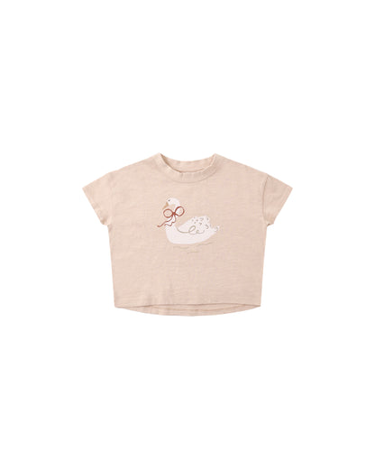 Rylee + Cru Boxy Tee - Swan