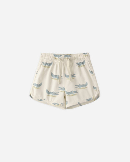 Rylee + Cru Swim Trunk - Alligators