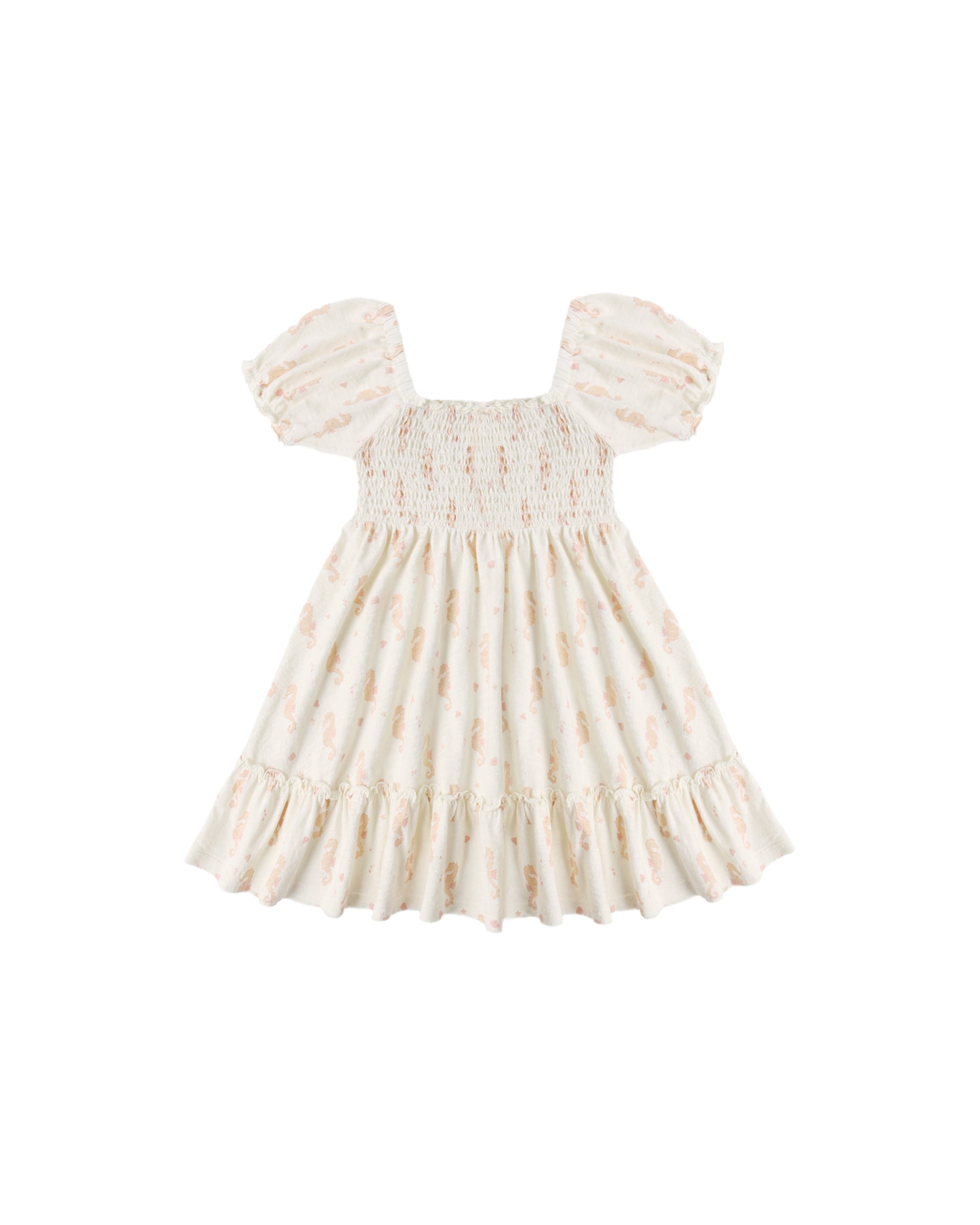 Rylee + Cru Sage Jersey Dress - Seahorses