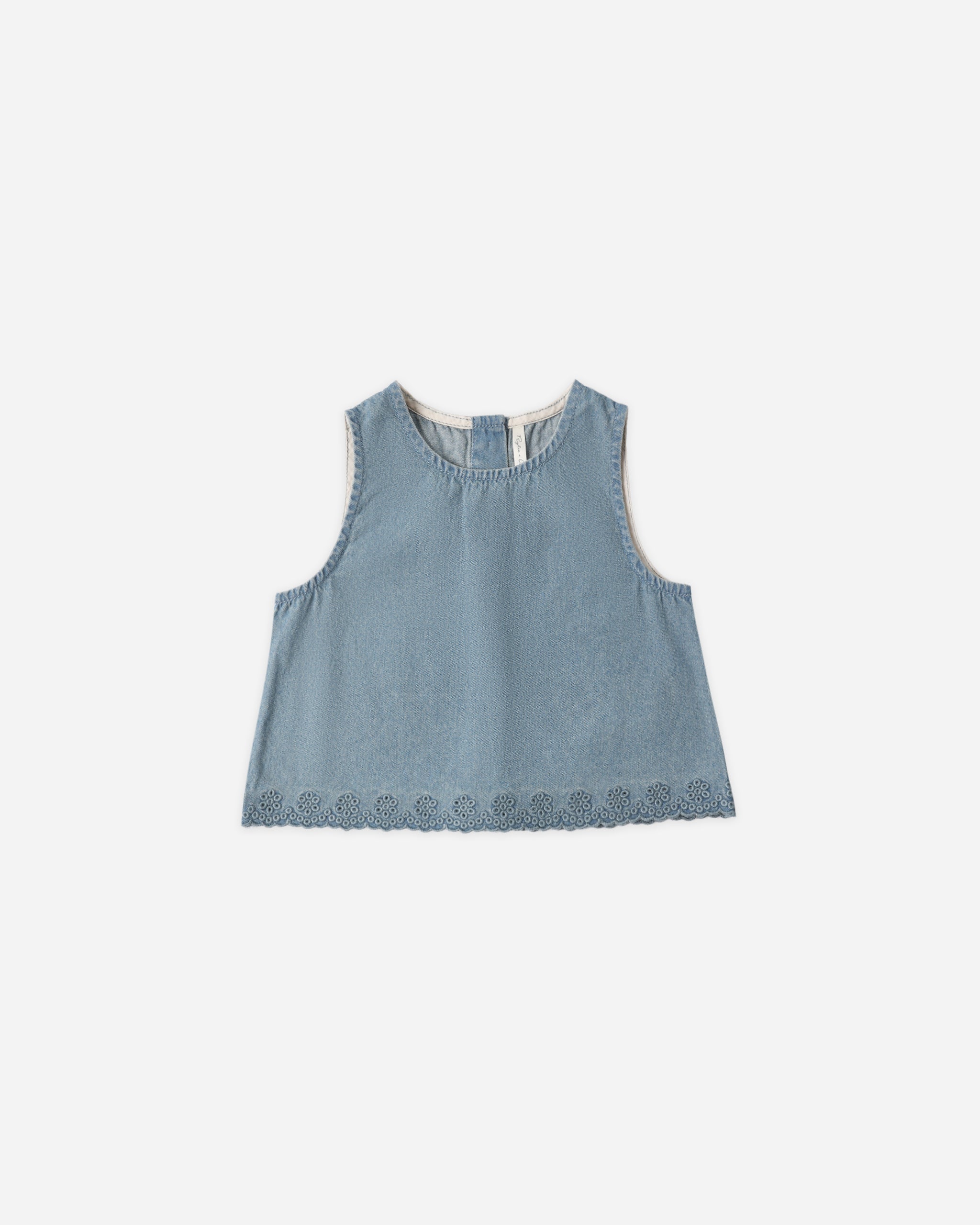 Rylee + Cru Aaron Top - Washed Blue