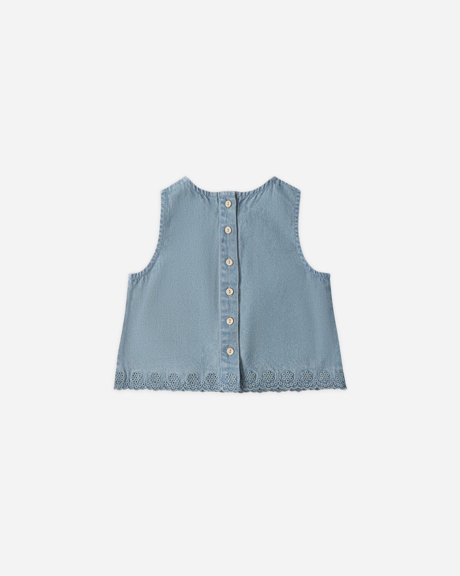 Rylee + Cru Aaron Top - Washed Blue