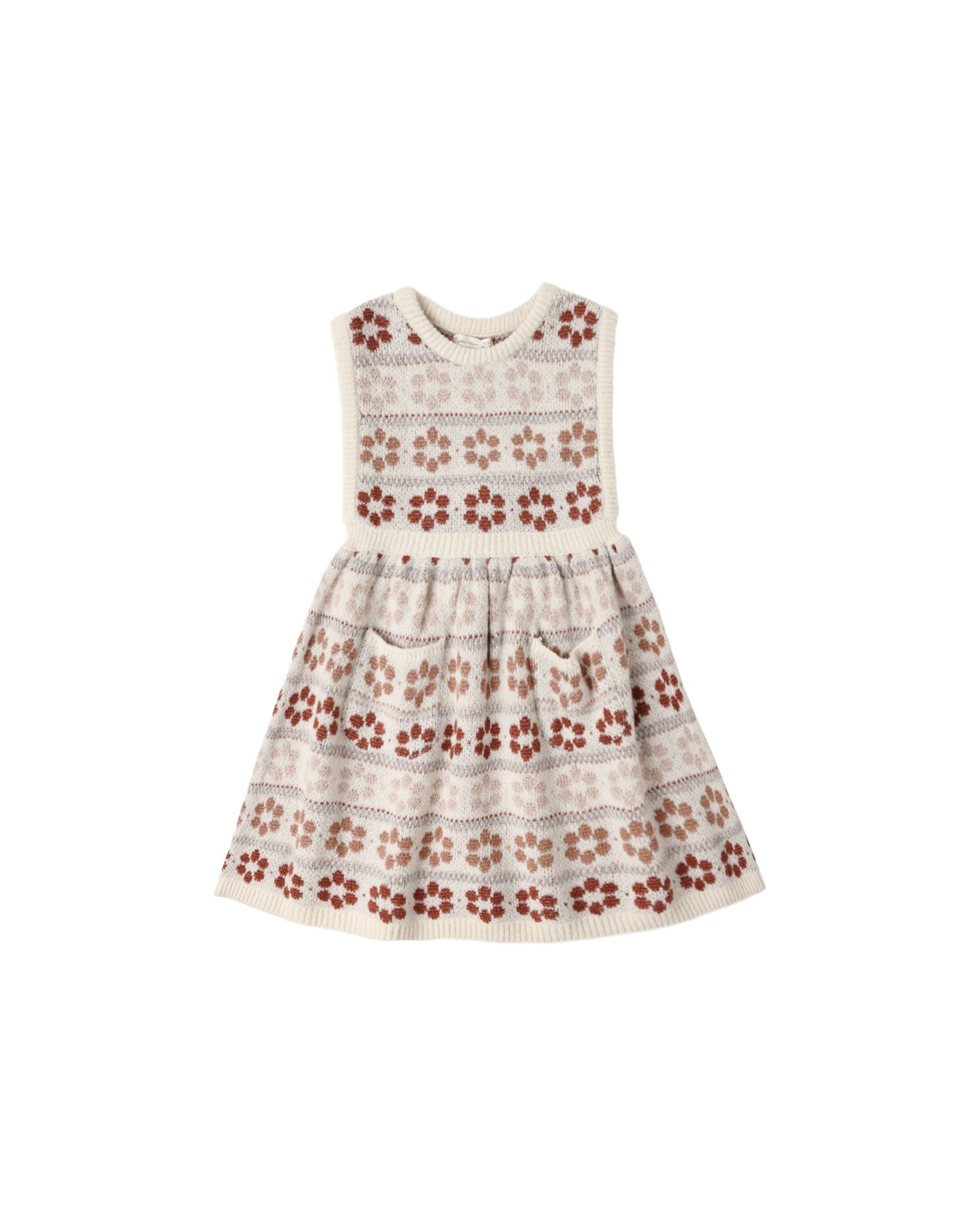 Rylee + Cru Violette Sweater Dress - Flower Fair Isle