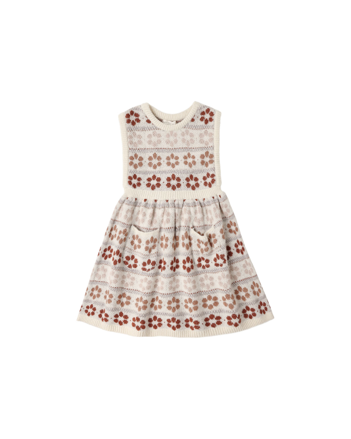 Rylee + Cru Violette Sweater Dress - Flower Fair Isle