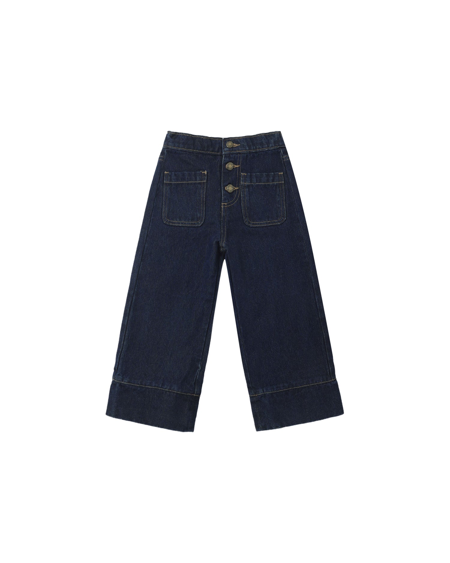 Rylee + Cru Patch Pocket Pant - Dark Indigo