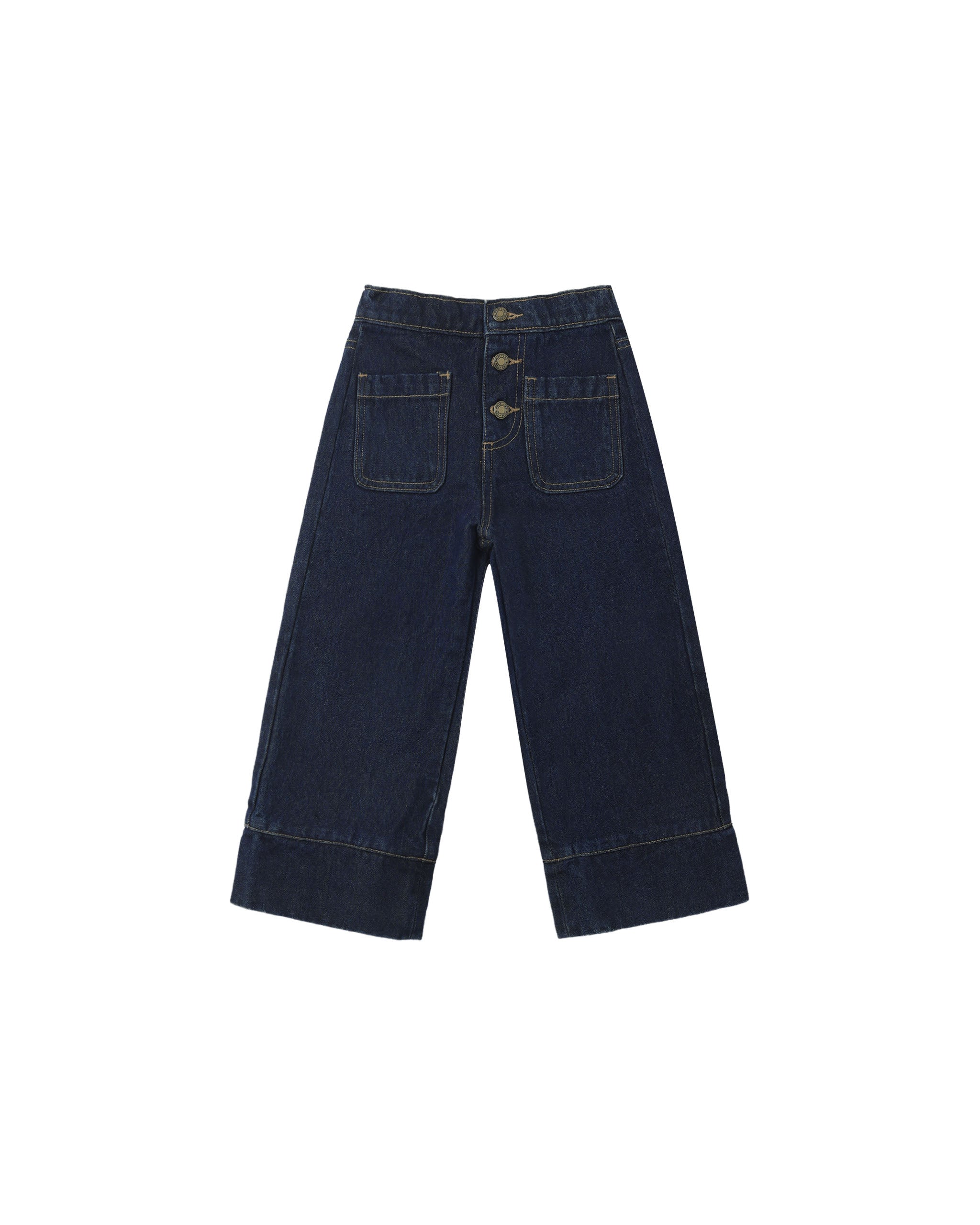 Rylee + Cru Patch Pocket Pant - Dark Indigo