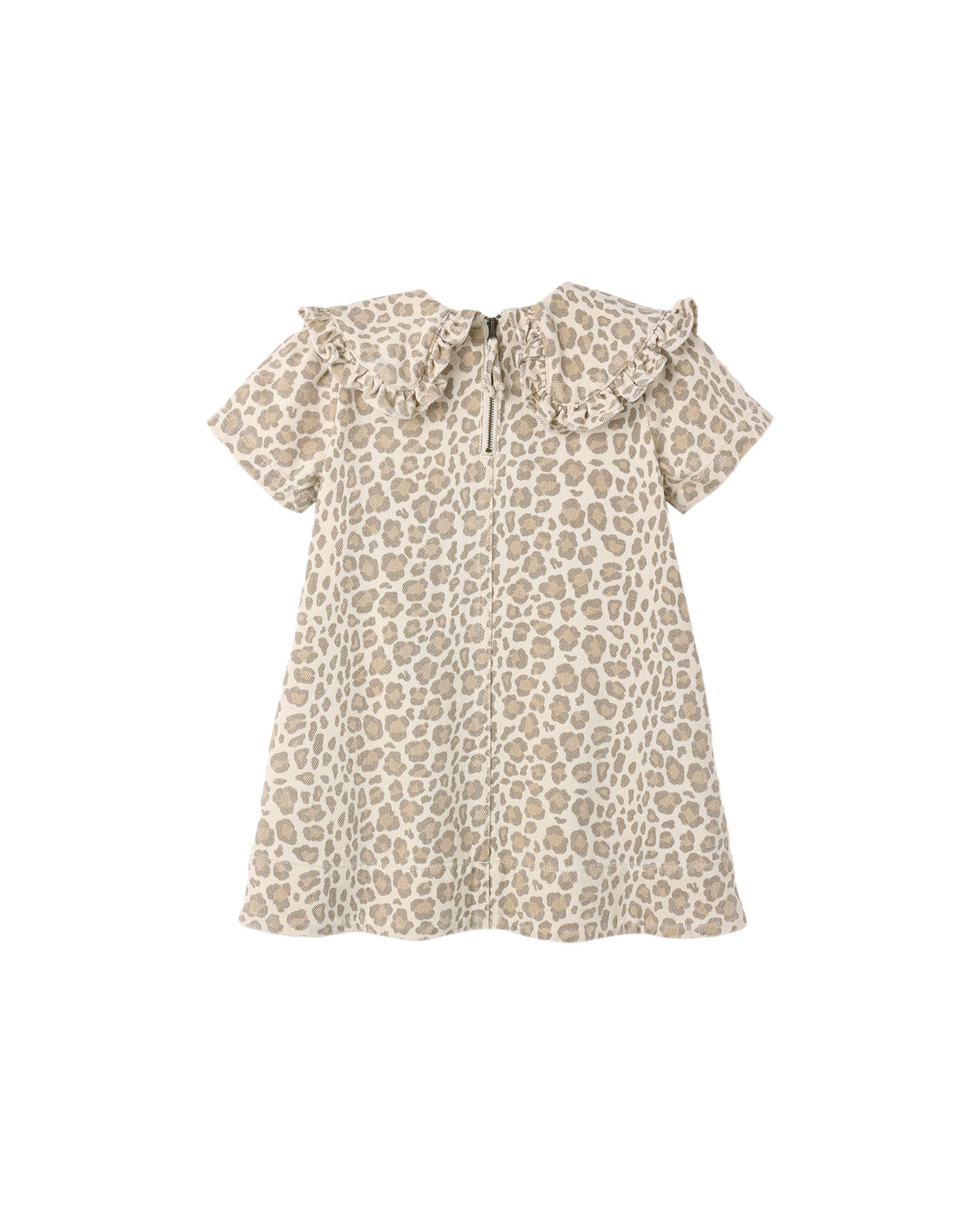 Rylee + Cru Collared Denim Mini Dress - Leopard