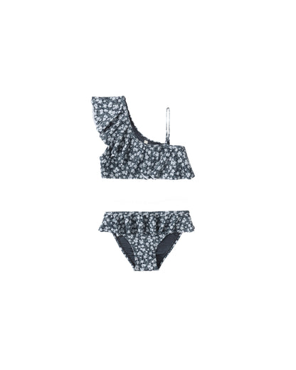 Rylee + Cru Skirted Bikini - Navy Floral